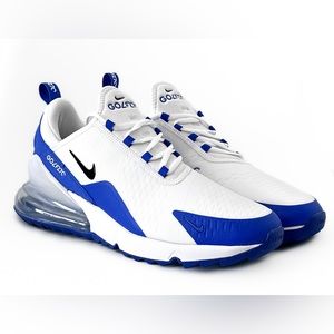Nike Air Max 270 G Golf Shoes White Racer Blue Men's Sz 14 CK6483-106